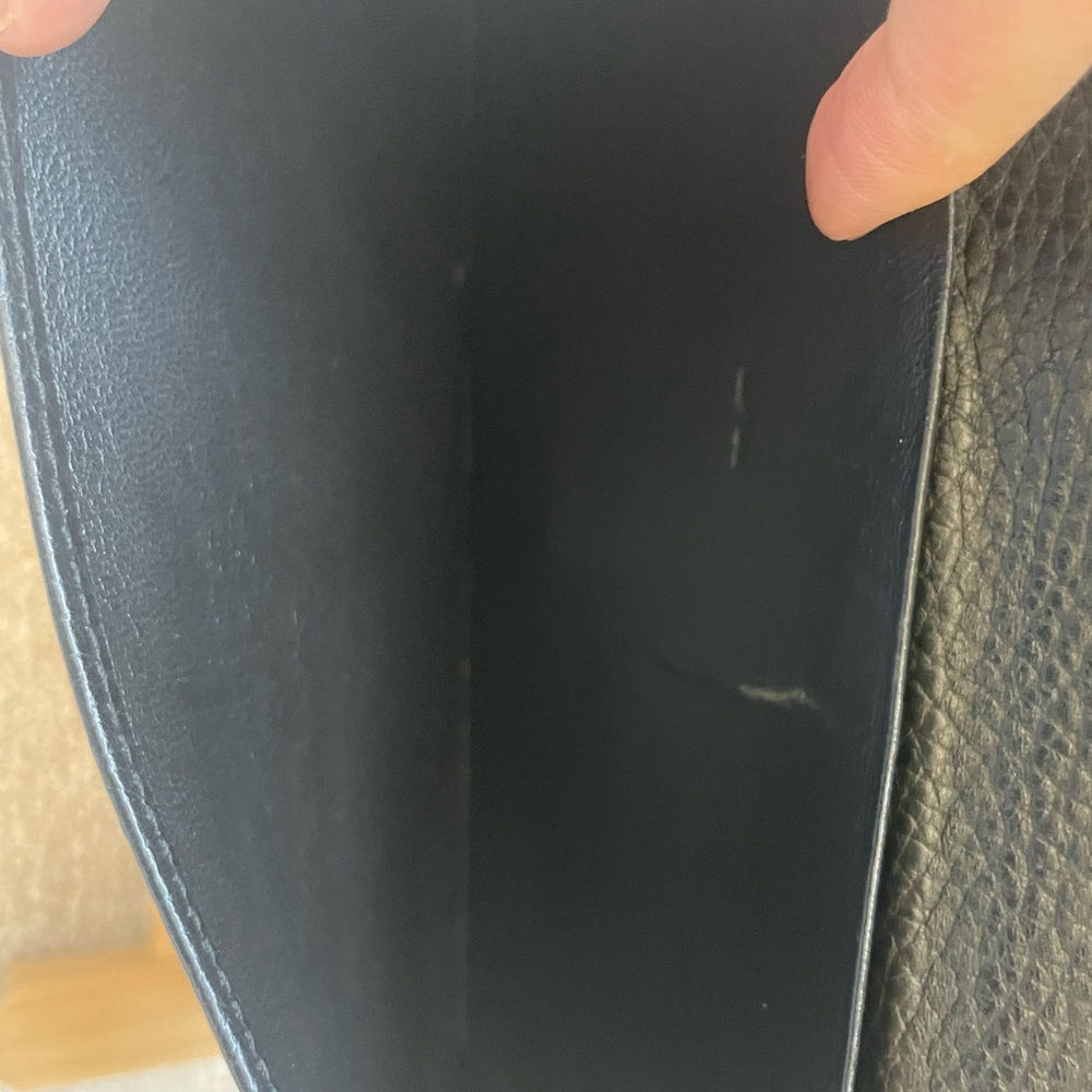 GUCCI Wallet Interlocking G Studs Long GG Canvas & Leather Black Bifold - Picture 11 of 17